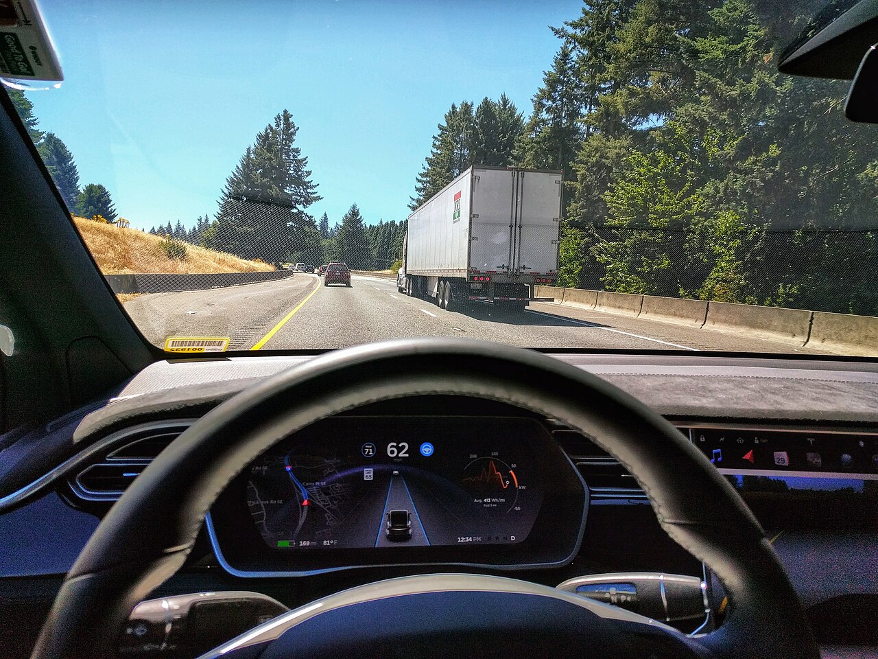 CHP Solano Finds Driver Asleep in Tesla Traveling 60 MPH